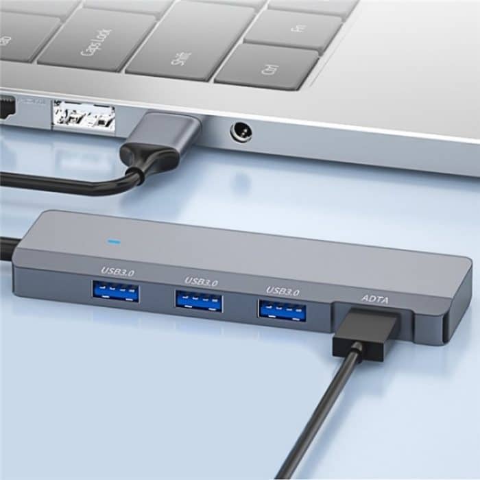 ADS-309A Aluminiumlegierung USB auf 3 x USB 3.0 + Typ-C Datenport-Erweiterungs-Hub-Adapter – Bild 5