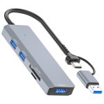 ADS-310D 2-in-1 Typ-C + USB auf 3 x USB 3.0 + SD / TF-Kartensteckplätze Multi-Port-Hub