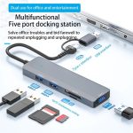 ADS-310D 2-in-1 Typ-C + USB auf 3 x USB 3.0 + SD / TF-Kartensteckplätze Multi-Port-Hub – Bild 3