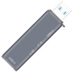 ADS-308A SD/TF-Kartenleser Aluminiumlegierung USB 3.0 + USB 2.0 Splitter Hub – Bild 2