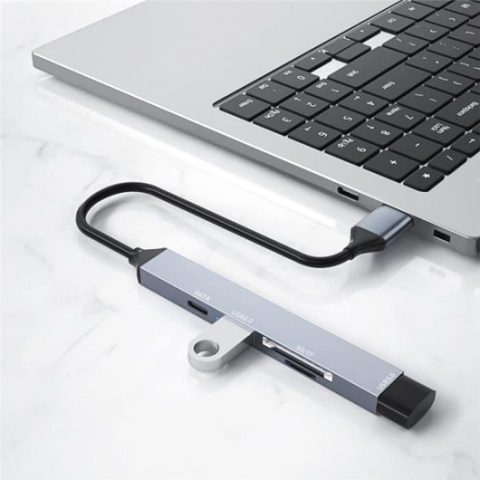 ADS-806A 5-in-1 Kartenleser USB-A auf USB3.0 + USB2.0 + Typ-C + SD/TF Slot USB Hub – Bild 7