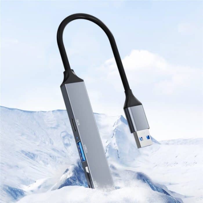 ADS-806A 5-in-1 Kartenleser USB-A auf USB3.0 + USB2.0 + Typ-C + SD/TF Slot USB Hub – Bild 8