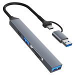 ADS-806D Typ-C + USB zu USB 3.0 Hub SD / TF Kartenleser Multifunktions-Dockingstation – Bild 2