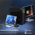 WAVLINK WN695X2 AX5400 USB WiFi 6 Dongle 4 Antennen Empfänger Tri-Band Wireless Adapter – Bild 6