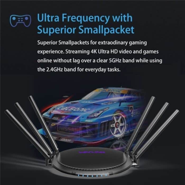 WAVLINK WN531A6 Dualband-WLAN-Repeater AC2100 Gigabit-Ethernet-Port WLAN-Router, US Plug, UK Plug, EU Plug, AU Plug – Bild 5