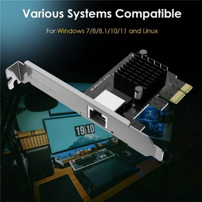 WAVLINK NWP002 2Gbps RTL8125B Chip RJ45 Ethernet Adapter PCIe Netzwerkkarte – Bild 5