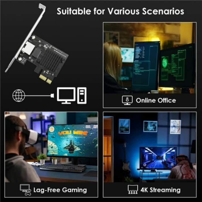 WAVLINK NWP003 5Gbps RTL8126 Chip RJ45 Ethernet Adapter PCIe Netzwerkkarte – Bild 8