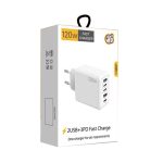120 W PD3.0 3 Typ-C 2 USB Multi-Port-Schnellladegerät mit Typ-C auf Typ-C Kabel, EU-Stecker, EU Plug + C to C Cable – Bild 7