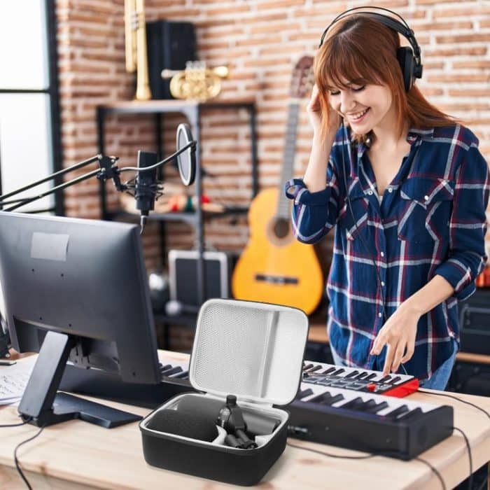 Für Shure SM7B/MV7/MV7X Outdoor Reise Hartschalen-Aufbewahrungstasche – Bild 12