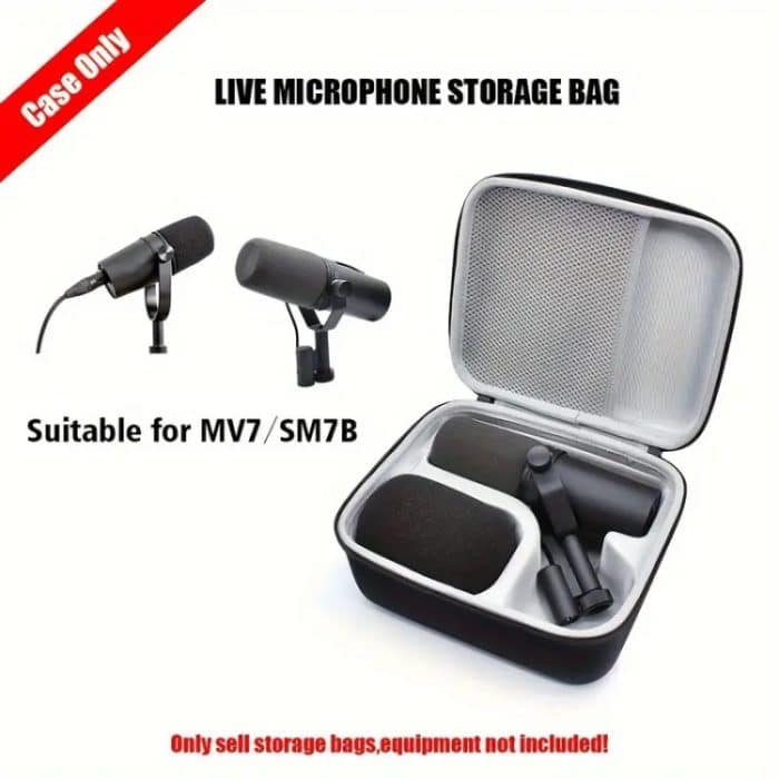 Für Shure SM7B/MV7/MV7X Outdoor Reise Hartschalen-Aufbewahrungstasche – Bild 9