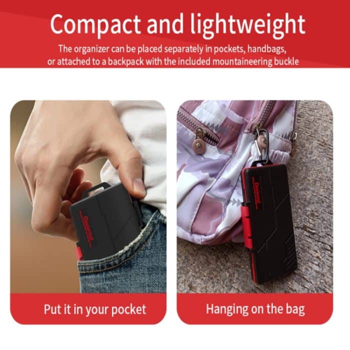 SD / TF / XQD / CF / SIM / TF-Speicherkarte - Multi-in-One-Aufbewahrungsbox, wasserdicht und staubdicht – Bild 6