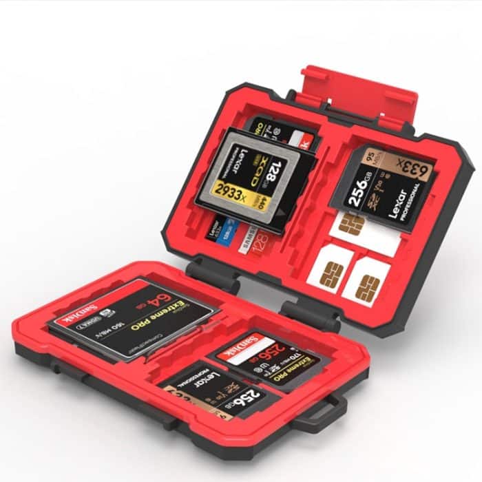 SYA0026984.jpg Desiontal SD / TF / XQD / CF / SIM / TF-Speicherkarten-Speicherkarten-Organizer für den Außenbereich, tragbare, wasserdichte Box – Bild 1