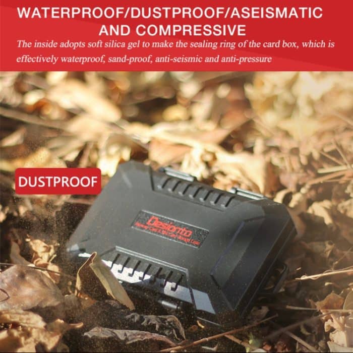 Desiontal SD / TF / XQD / CF / SIM / TF-Speicherkarten-Speicherkarten-Organizer für den Außenbereich, tragbare, wasserdichte Box – Bild 8