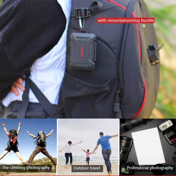 Desiontal SD / TF / XQD / CF / SIM / TF-Speicherkarten-Speicherkarten-Organizer für den Außenbereich, tragbare, wasserdichte Box – Bild 9