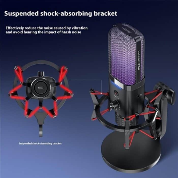 Yanmai X3W Kabelloses/kabelgebundenes Dual-Mode-RGB-Gaming-Mikrofon mit Rauschunterdrückung – Bild 7