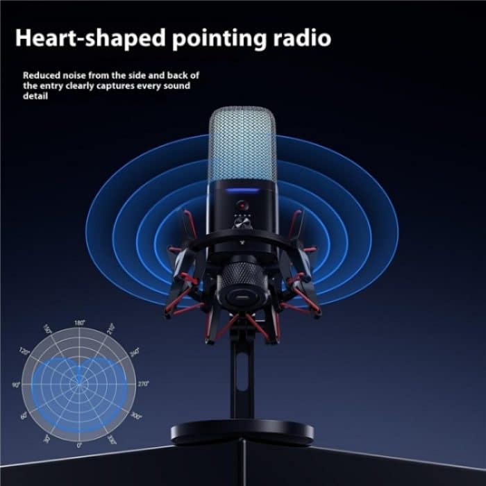 Yanmai X3W Kabelloses/kabelgebundenes Dual-Mode-RGB-Gaming-Mikrofon mit Rauschunterdrückung – Bild 10