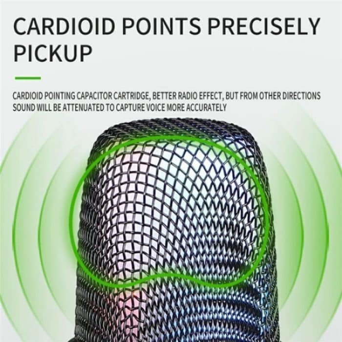 MU1000 Echtzeit-Überwachung von Geräuschen Desktop-Kondensatormikrofon – Bild 6