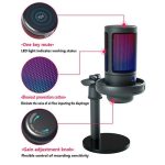 ME6S Professionelles Kondensatormikrofon USB-Desktop-Mikrofon – Bild 8