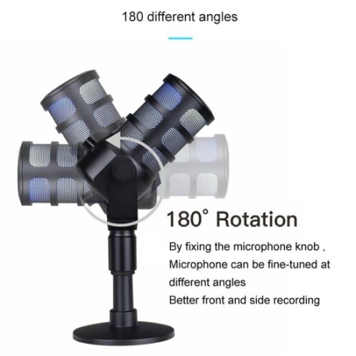 PDO RGB-Licht Live-Streaming Gaming Desktop Rauschunterdrückung Mikrofon – Bild 4