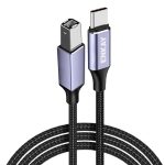 ENKAY ENK-CB170 USB C / Typ-C auf USB 2.0 B Druckerscanner Nylongeflochtenes Kabel, 0.5m, 1m, 2m