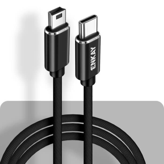 ENKAY ENK-CB169USB C / Typ-C auf Mini USB 2.0 Ladekabel Datenkabel, Länge 1m – Bild 1