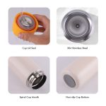 JUNSUNMAY Vakuumisolierte Wasserflasche mit LED-Temperaturanzeige, 420 ml – Bild 4