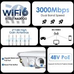 WAVLINK WN588HX3 AX3000 WLAN-Extender für den Außenbereich mit 6 Antennen, Dualband-WLAN-Repeater, US Plug, UK Plug, EU Plug, AU Plug – Bild 12
