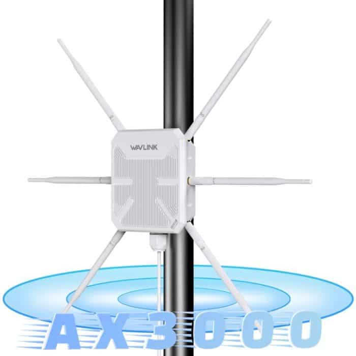 WAVLINK WN588HX3 AX3000 WLAN-Extender für den Außenbereich mit 6 Antennen, Dualband-WLAN-Repeater, US Plug, UK Plug, EU Plug, AU Plug – Bild 5