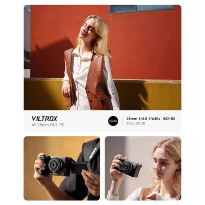 VILTROX 28mm F4.5 Autofokus-Objektiv für Sony FE Kamera Vollformat Prime Pancake Objektiv – Bild 10