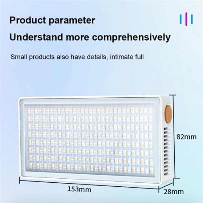 PB40R Video Live-Streaming Tragbares RGB-LED-Videolicht Taschenfotografie-Fülllicht – Bild 12