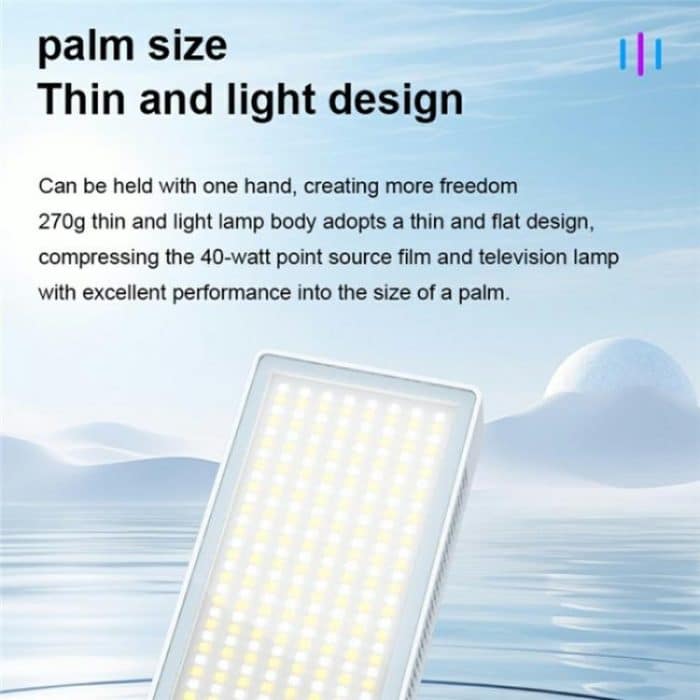 PB40R Video Live-Streaming Tragbares RGB-LED-Videolicht Taschenfotografie-Fülllicht – Bild 4