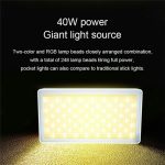 PB40R Video Live-Streaming Tragbares RGB-LED-Videolicht Taschenfotografie-Fülllicht – Bild 6