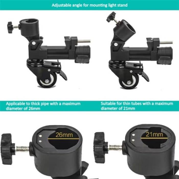 YUNTENG 900L DV Kamera Fotografie Stativ Basis Ständer Universal Folding 3 Räder Pulley – Bild 7