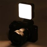 JMARY FM-59R Dimmbares Mini-Fülllicht für Videoaufnahmen mit 3 Cold Shoe-Halterungen – Bild 2