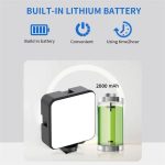 JMARY FM-59R Dimmbares Mini-Fülllicht für Videoaufnahmen mit 3 Cold Shoe-Halterungen – Bild 5