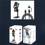 JMARY MC-PW13 360 Grad drehbares RGB-Licht-Desktop-Mikrofon – Bild 11