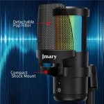 JMARY MC-PW13 360 Grad drehbares RGB-Licht-Desktop-Mikrofon – Bild 6