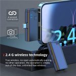 JMARY MW16 3,5 mm, Typ C, 8-poliges 3-in-1-2,4-G-Lavalier-Funkmikrofon – Bild 5