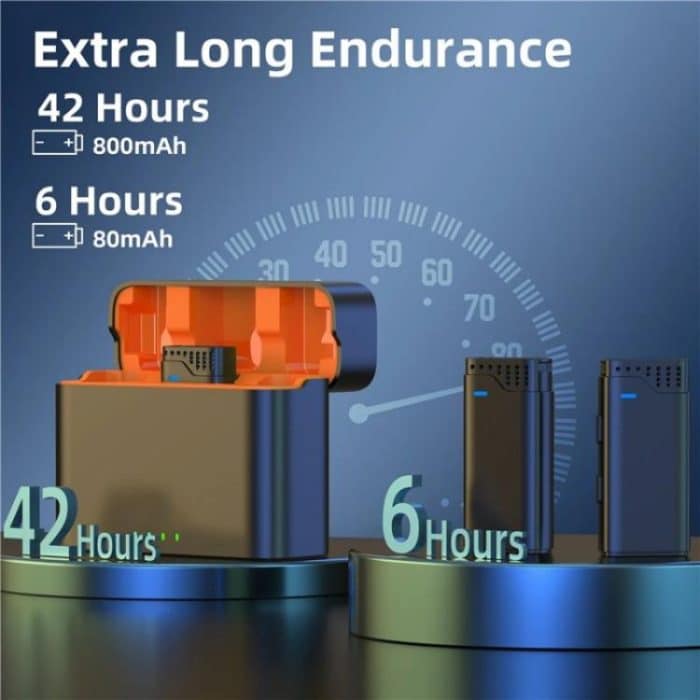 JMARY MW16 3,5 mm, Typ C, 8-poliges 3-in-1-2,4-G-Lavalier-Funkmikrofon – Bild 6