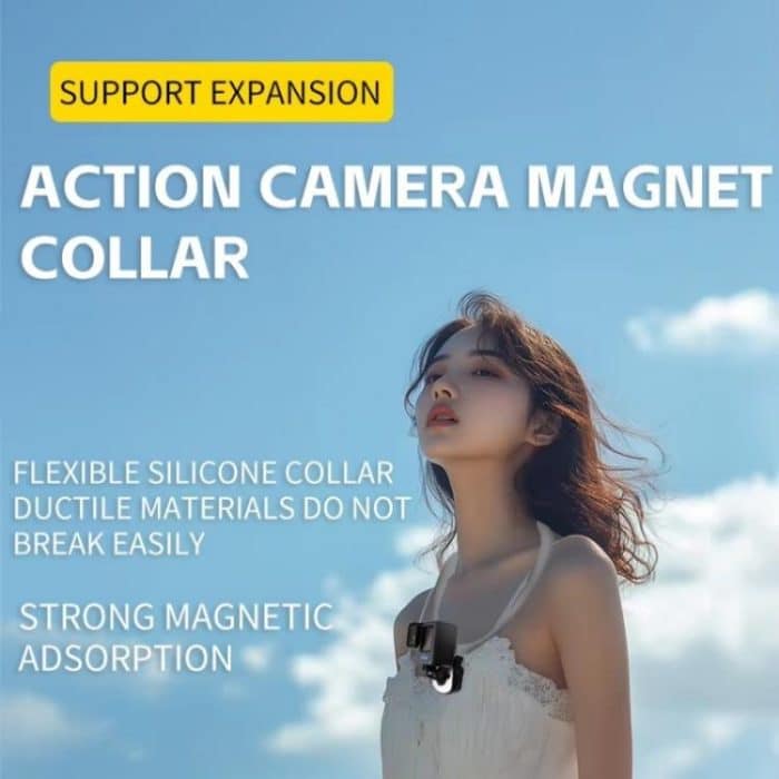 C071 Umhängebandhalterung aus Silikon und Metall für GoPro/Insta360/DJI Action-Kameras – Bild 4