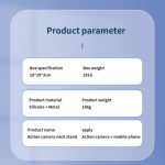 C071 Umhängebandhalterung aus Silikon und Metall für GoPro/Insta360/DJI Action-Kameras – Bild 7