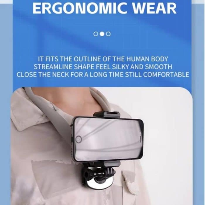 C071 Umhängebandhalterung aus Silikon und Metall für GoPro/Insta360/DJI Action-Kameras – Bild 8