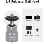 JMARY MT-21 Aluminiumlegierung Stativ Verlängerungsstange Desktop Livestream Aufnahmearm – Bild 8