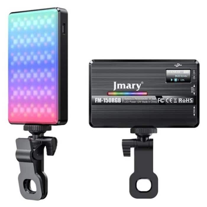 JMARY FM-150RGB Für Smartphone Laptop Kamera Tragbare LED RGB Fotografie Video Licht – Bild 1
