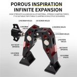 F084 Metall-Blitzschuhhalterung Multifunktions-Krabbenklemme Universal-Fotografie-Lichtstativklemme – Bild 8