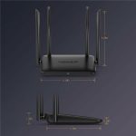 WAVLINK WN530HG4 Home Gigabit Ethernet MU-MIMO Router AC1200 Dual Band Router, US Plug, UK Plug, EU Plug, AU Plug – Bild 8
