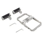 C072 Aluminiumlegierung Handheld Smartphone Käfig Rig Fotografie Stabilisator Dual Griff Rahmen – Bild 2