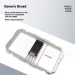 C072 Aluminiumlegierung Handheld Smartphone Käfig Rig Fotografie Stabilisator Dual Griff Rahmen – Bild 5