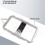 C072 Aluminiumlegierung Handheld Smartphone Käfig Rig Fotografie Stabilisator Dual Griff Rahmen – Bild 6