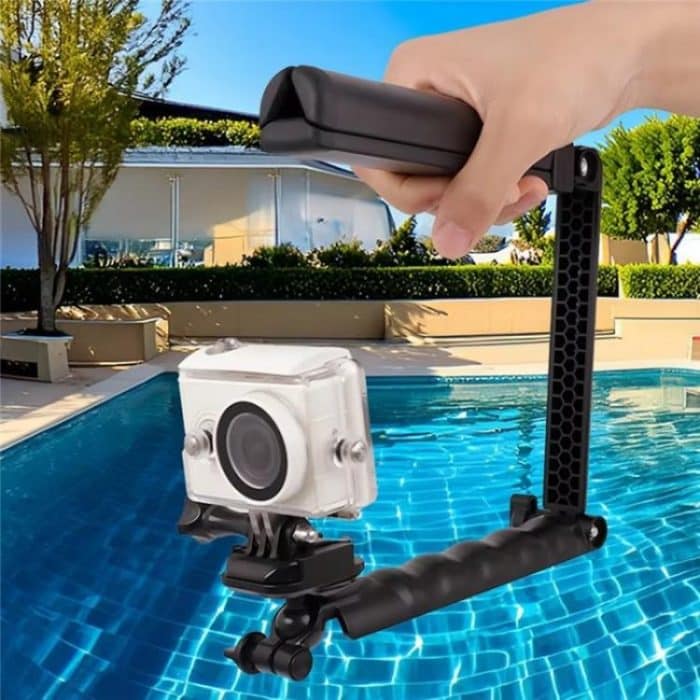 C062 Dreifach-Klappstativ für Sportkameras, Handy-Selfie-Ständer, feste Halterung für den Schreibtisch – Bild 8